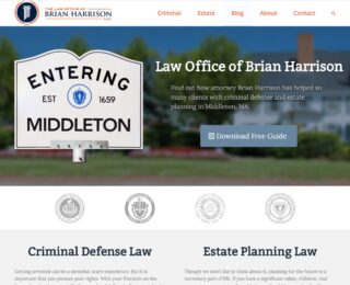 Middleton, MA SEO: Law Office Brian Harrison, by Mxt Media.