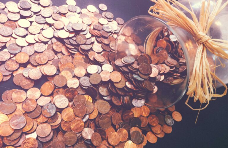 Spilled Pennies.