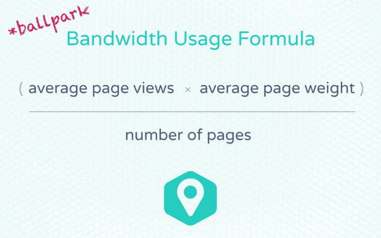 Website Bandwidth Calculator: Usage Formula.