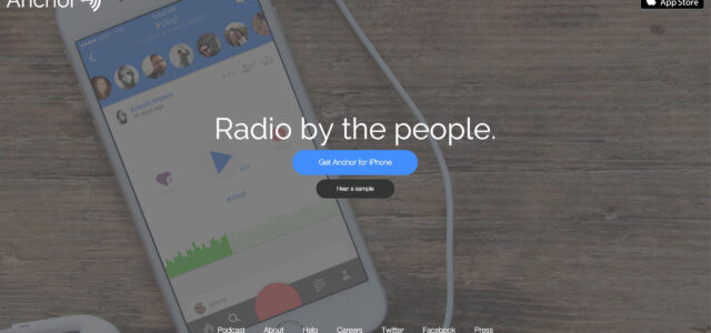 Anchor.fm, micro-podcasting app.