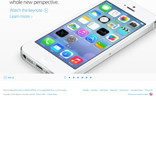 Apple Website Responsive: iPhone screenshot 4.