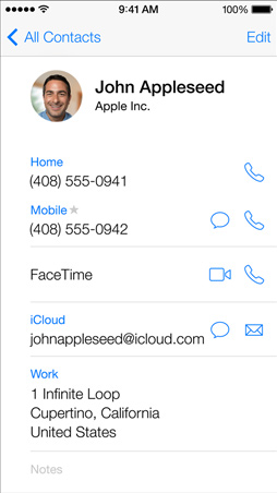 iOS 7 sucks: Contacts screen.