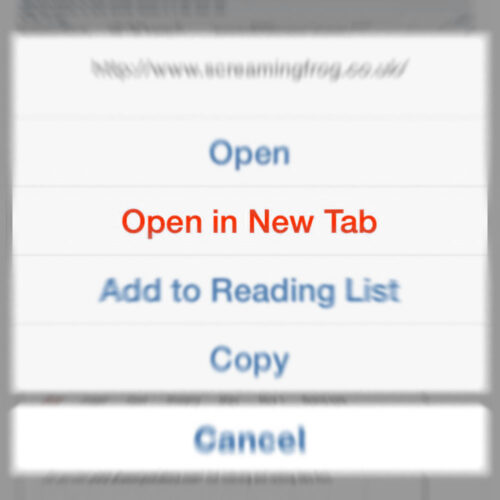 iOS Safari Open in New Tab.