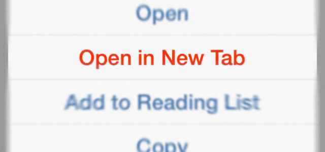 iOS Safari Open in New Tab.