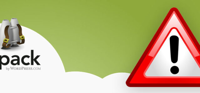 Jetpack WordPress plugin memory leak error.