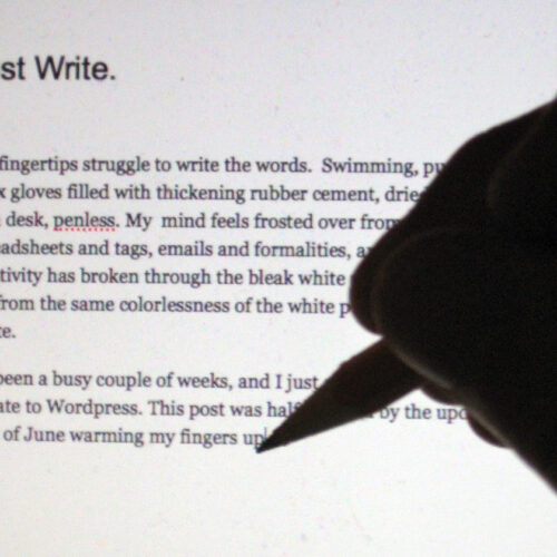 Just write (image by Preston Porter).