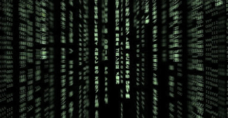 Command line screen from The Matrix movies.