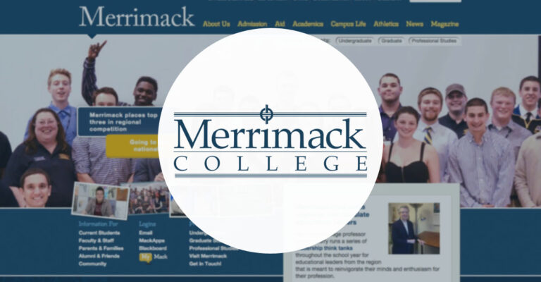 North Andover Web Design portfolio: Merrimack College, by TJ Kelly.