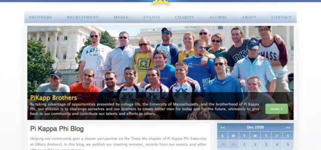 Portfolio item: Pi Kappa Phi fraternity.