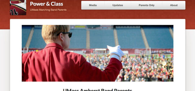 Portfolio item: UMass Band Parents.