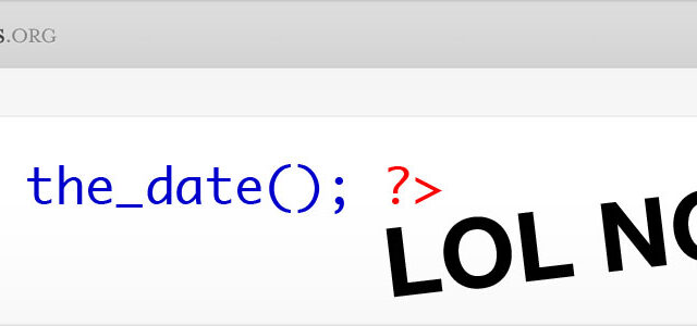 WordPress Post Date Not Showing.